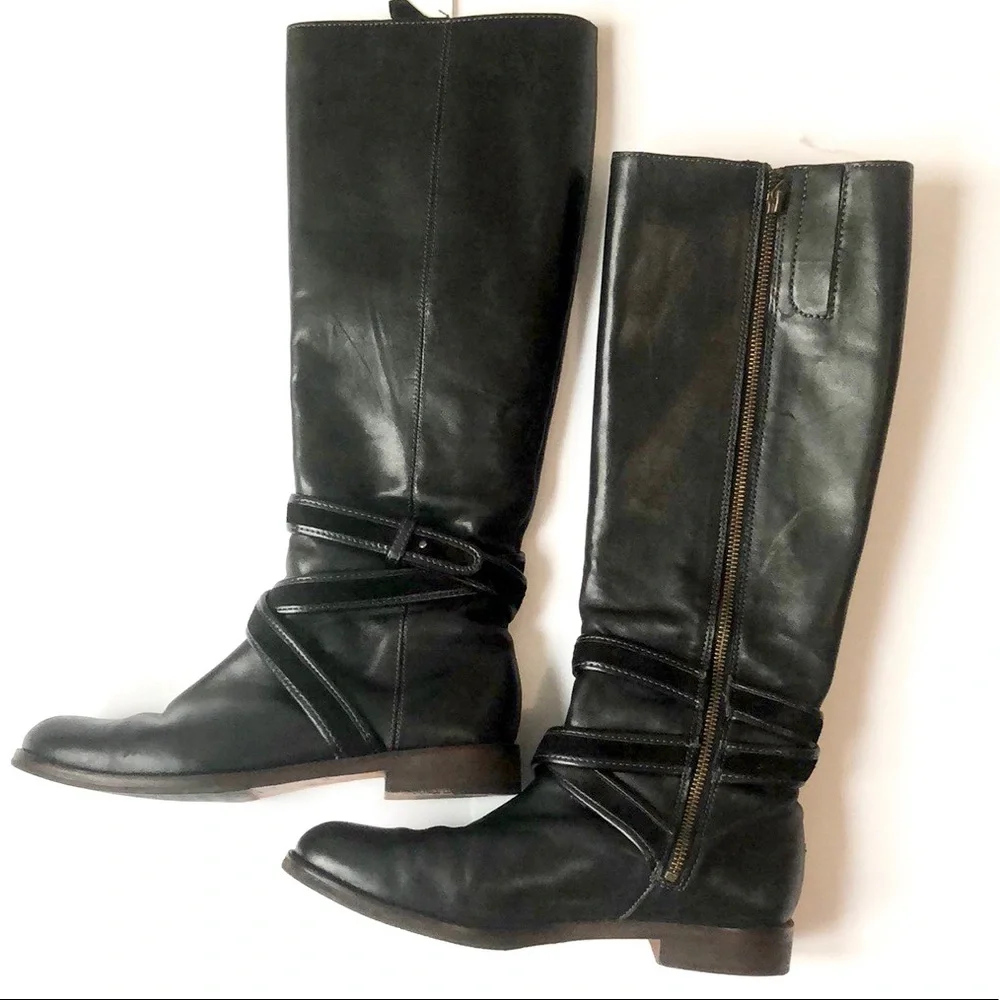 Cole Haan Leather Riding Boots